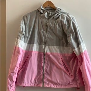 Pink & Gray Windbreaker